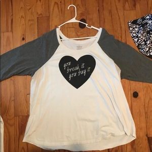 Cute torrid Baseball tee